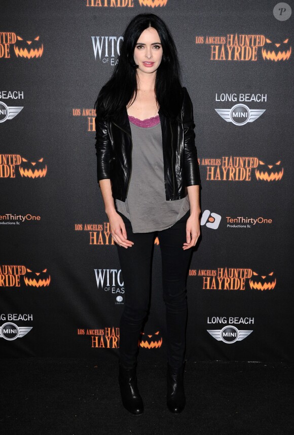 Krysten Ritter à la 5e soirée annuelle Haunted Hayride VIP, à Los Angeles, le 10 octobre 2013.
