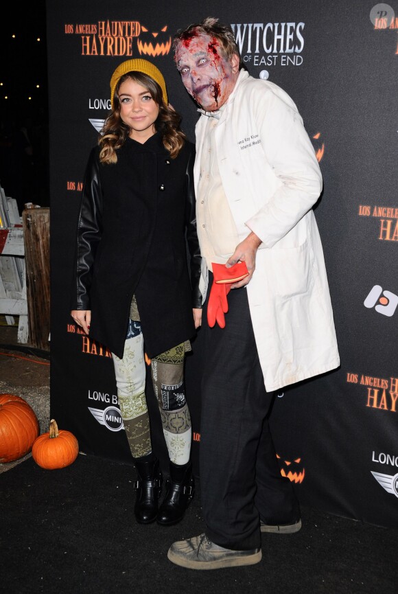 Sarah Hyland à la 5e soirée annuelle Haunted Hayride VIP, à Los Angeles, le 10 octobre 2013.