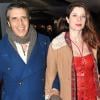 Julien Clerc et sa femme Hélène Grémillon arrivent à la première de Arrêtez-moi à Paris le 6 février 2013
