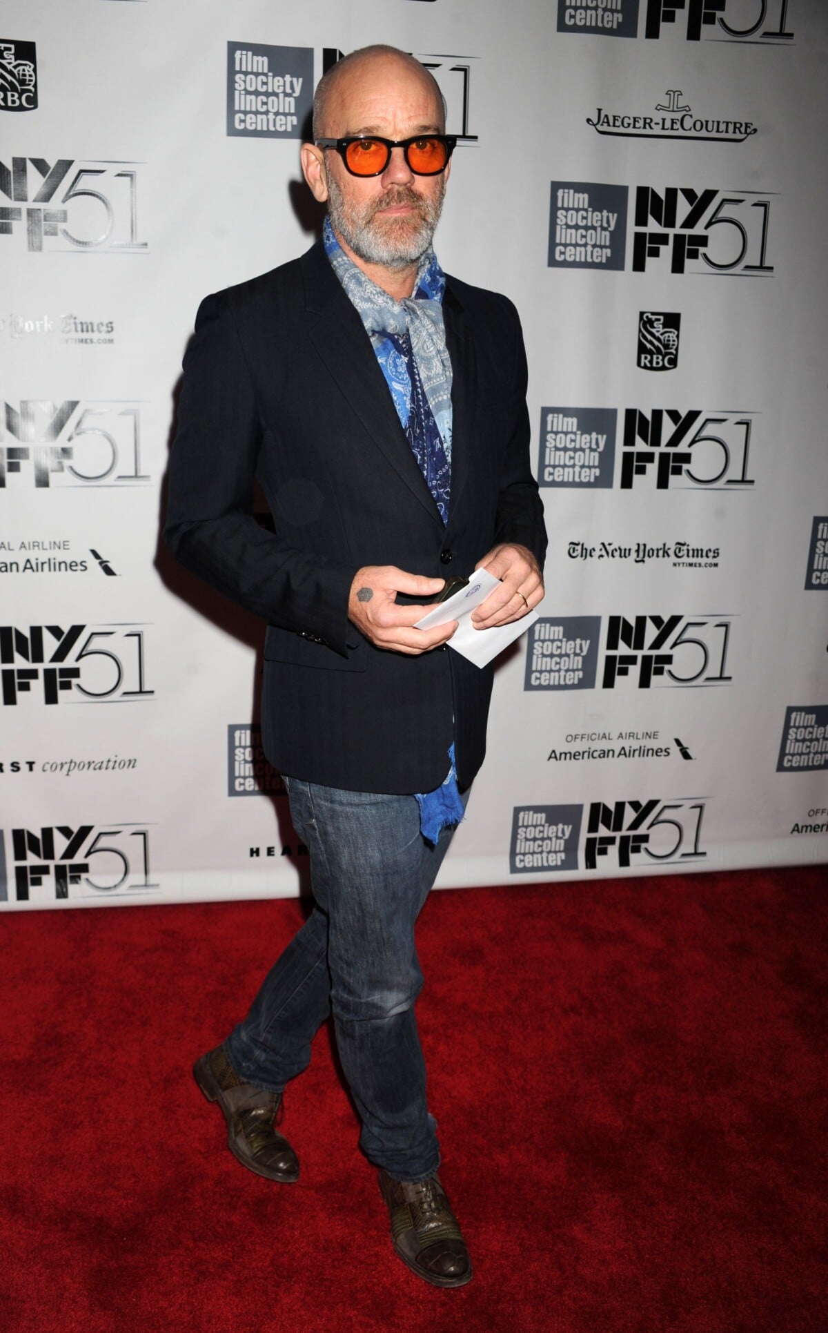 Photo Michael Stipe lors de la cérémonie de clôture du 51e New York