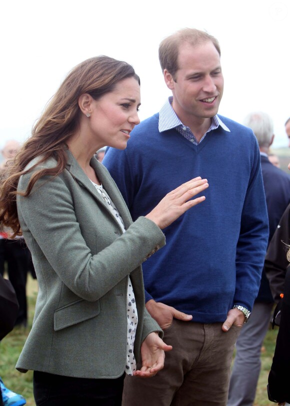 Le prince William et Kate Middleton au Breakwater Country Park d'Anglesey, le 30 août 2013