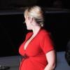 Kate Winslet, portant une robe Jenny Packham, affiche sa silhouette de femme enceinte de façon grandiose, à l'avant-première du film Last Days of Summer (Labor Day) à Londres dans le cadre du BFI London Film Festival, le 14 octobre 2013