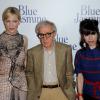Cate Blanchett, Woody Allen et Sally Hawkins à la première de Blue Jasmine à Paris, le 27 août 2013.