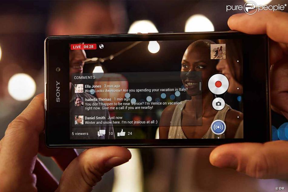L&#039;appli Social Live intégré au nouveau smartphone Sony Xperia Z1