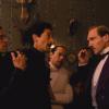 Willem Dafoe, Adrien Brody, Mathieu Amalric et Ralph Fiennes dans The Grand Budapest Hotel.