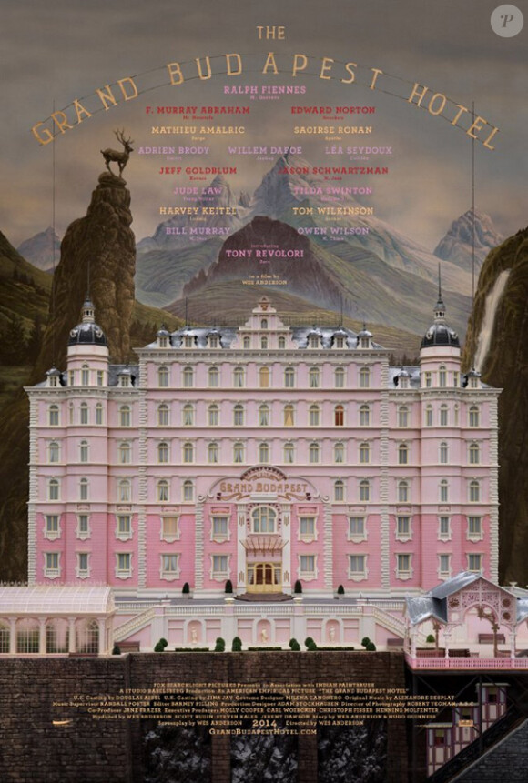 Affiche de The Grand Budapest Hotel.