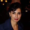 Rachida Dati lors de la 2ème édition du Pot-au-feu des célébrités au restaurant le Louchebem, organisée par les Fédérations des Artisans Bouchers d'Ile-de-France à Paris le 17 octobre 2013
