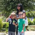 Sean Preston et Jayden James, les fils de Britney Spears, à Los Angeles, le 8 août 2013.