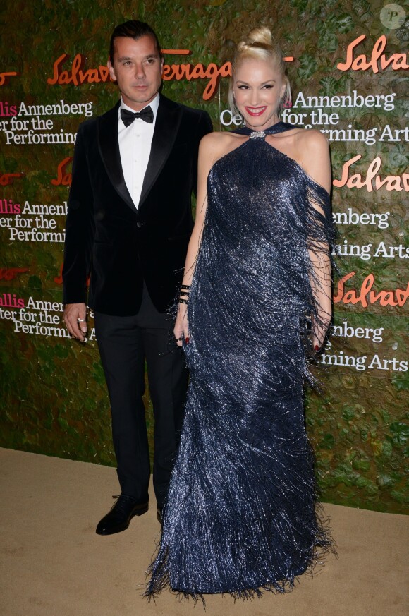 Gwen Stefani et Gavin Rossdale au gala d'ouverture du Wallis Annenberg Center for the Performing Arts présenté par Salvatore Ferragamo à Beverly Hills, le 17 octobre 2013.