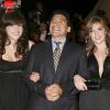 Diego Maradona avec ses filles Giannina, Dalma, et son ex-épouse Claudia à Cannes le 21 mai 2008.
