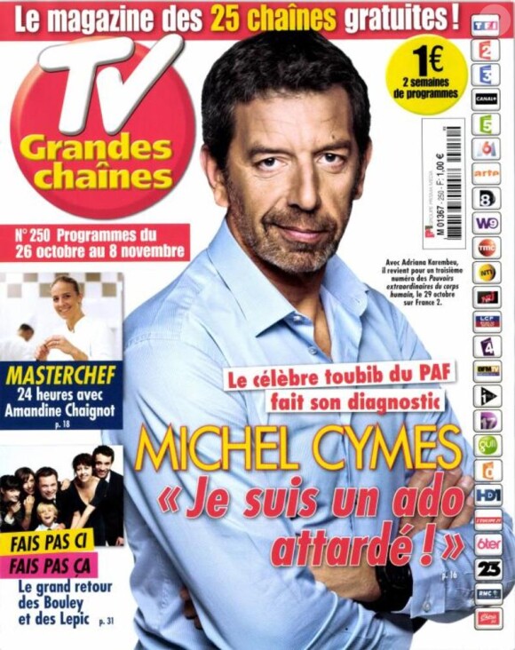 Magazine TV Grandes Chaînes du 26 octobre 2013.