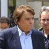 Bernard Tapie aux obsèques de Thierry Roland à Paris le 21 juin 2012.