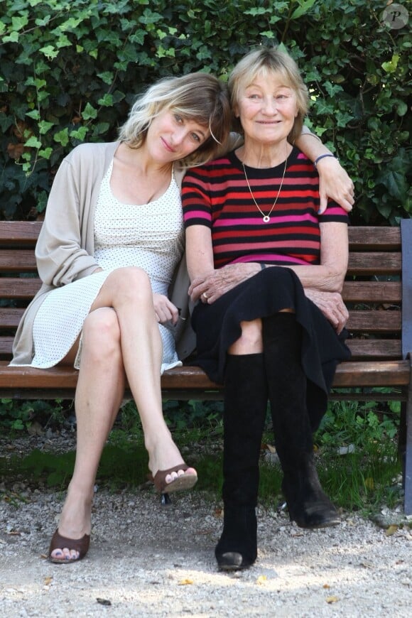 Valeria Bruni-Tedeschi et sa mère Marisa Bruni-Tedeschi à Rome, le 22 octobre 2013.