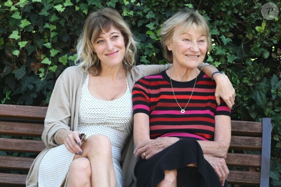 Valeria Bruni-Tedeschi et sa mère Marisa Bruni-Tedeschi à Rome, le 22 octobre 2013.