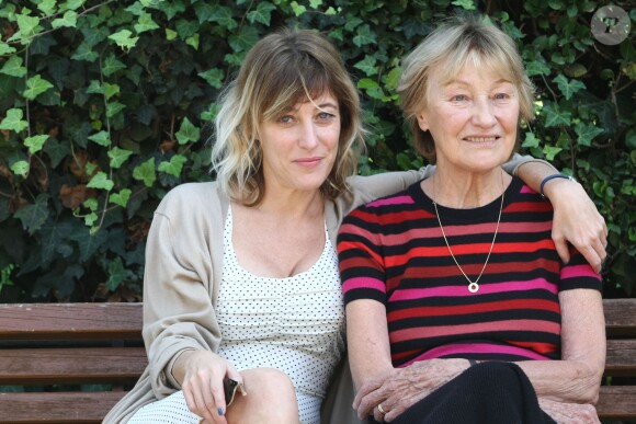 Valeria Bruni-Tedeschi et sa mère Marisa Bruni-Tedeschi à Rome, le 22 octobre 2013.