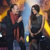 Exclusif - Nicolas Peyrac et Sofia Essaïdi à l'enregistrement de l'émission "Les Années Bonheur" qui sera diffusée le 2 novembre 2013.