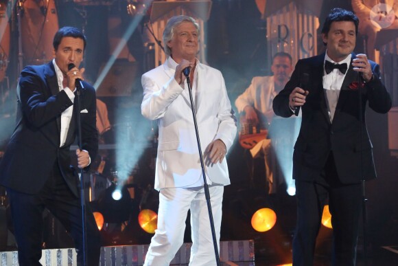 Exclusif - Dany Brillant, Philippe Lellouche et Patrick Sébastien à l'enregistrement de l'émission "Les Années Bonheur" qui sera diffusée le 2 novembre 2013.