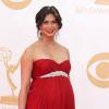 Morena Baccarin enceinte lors de la 65ème cérémonie annuelle des Emmy Awards à Los Angeles, le 22 septembre 2013