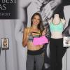 Alessandra Ambrosio célèbre le lancement de la nouvelle collection de Victoria's Secret et son soutien-gorge de sprt au Beverly Center. Los Angeles, le 24 octobre 2013.