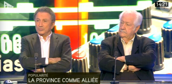 Michel Drucker, Pierre Bellemare, Danièle Gilbert et Jean-Pierre Foucault étaient les invités de La semaine des médias, dimanche 27 octobre.