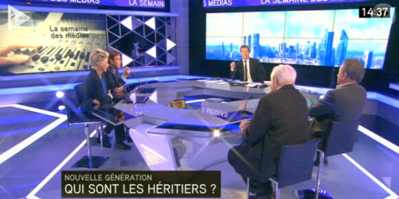 Michel Drucker, Pierre Bellemare, Danièle Gilbert et Jean-Pierre Foucault étaient les invités de La semaine des médias, dimanche 27 octobre.