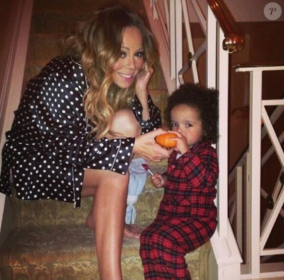 Mariah Carey a partagé un cliché de son fils, Moroccan sur Instagram, dimanche 27 octobre 2013.