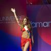 Miss États-Unis 2013 Erin Brady lors de la présentation de la collection 2014 Yamamay pour Miss Univers, une collection de maillots de bain au Rio Leninsky Mall à Moscou, le 26 octobre 2013