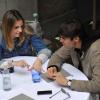 Kaka lors d'un dîner romantique avec sa femme Caroline Celico à Milan, le 28 octobre 2013.