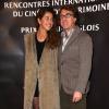 Francois Cluzet et sa femme Narjiss lors des rencontres internationales du cinéma de patrimoine et cérémonie de remise des Prix Henri Langlois 2013 à l'Hôtel de Ville de Vincennes, le 28 janvier 2013