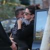 Sandra Bullock et son fils Louis se préparent pour Halloween à Los Angeles le 31 octobre 2013.