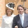 Ana Botella et José Maria Aznar au mariage de Flavio Briatore et Elisabetta Gregoraci à Rome le 14 juin 2008. 