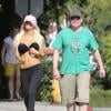 Exclusif - Courtney Stodden fait du jogging avec son mari Doug Hutchison à West Hollywood, le 4 mars 2013.