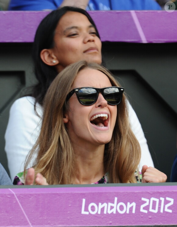 Kim Sears lors de la finale des Jeux olympiques de Londres remportée par son homme Andy Murray le 5 août 2012