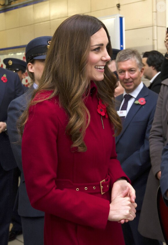Kate Middleton, duchesse de Cambridge lors du "London Poppy Day" à Londres. Le 7 novembre 2013.