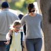 Jennifer Garner et sa fille Violet à Santa Monica, le 7 novembre 2013.