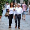 Bernie Ecclestone et sa femme Fabiana Flosi à Milan, le 5 septembre 2013