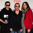 30 Seconds To Mars lors des MTV Europe Music Awards au Ziggo Dome à Amsterdam, le 10 novembre 2013.