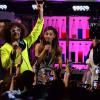 Ariana Grande et Redfoo lors des MTV Europe Music Awards au Ziggo Dome à Amsterdam, le 10 novembre 2013.