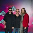 Tomo Milicevic, Shannon Leto, Jared Leto du groupe Thirty Seconds To Mars lors des MTV Europe Music Awards au Ziggo Dome à Amsterdam, le 10 novembre 2013.
