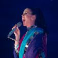 Katy Perry sur scène lors des MTV European Music Awards (EMA) 2013 au Ziggo Dome à Amsterdam, le 10 Novembre 2013.