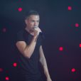 Brandon Flowers du groupe The Killers sur scène lors des MTV Europe Music Awards au Ziggo Dome d'Amsterdam, le 10 novembre 2013.