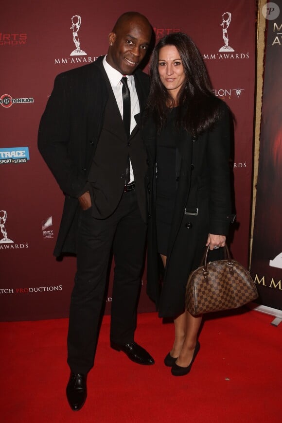Xavier Foupa Pokam et sa femme à Paris, le 10 novembre 2013, aux premiers MM'Awards.