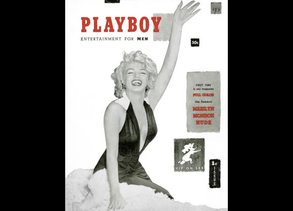 Marilyn Monroe en couverture du tout premier numéro du magazine Playboy. Décembre 1953.