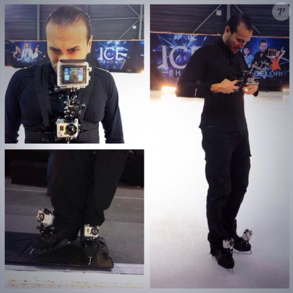 Merwan Rim a posté des photos des entraînements pour "Ice Show" sur son comtpe Twitter.