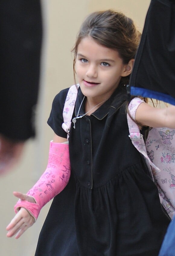 Suri Cruise, 6 ans, se rend à l'école fin septembre 2013