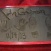 L'hommage et les empreintes de l'acteur John Goodman au Chinese Theater à Los Angeles le 14 novembre 2013
