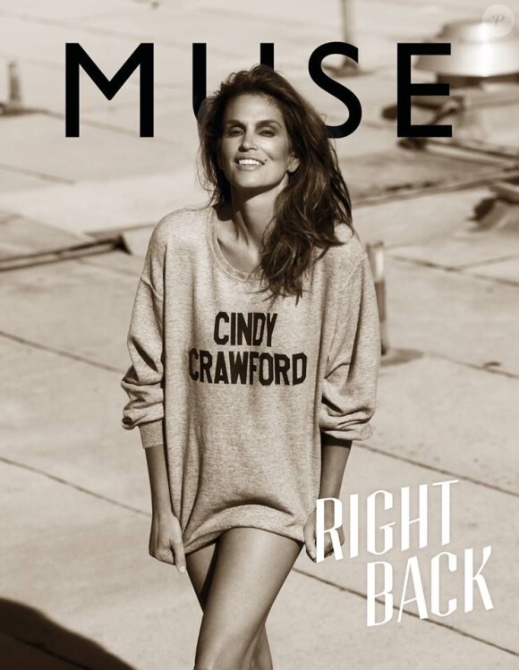 Cindy Crawford en couverture du magazine Muse. Juin 2013.