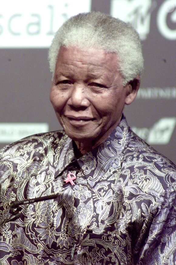 Nelson Mandela à Londres en octobre 2003