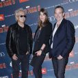 Luc Plamondon, Garou et sa compagne Stéphanie Fournier à l'avant-première parisienne de "Iron Man 3" au Grand Rex le 14 avril 2013.