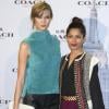 Freida Pinto et Karlie Kloss à l'inauguration de la boutique "Coach" à Madrid en Espagne, le 20 novembre 2013.